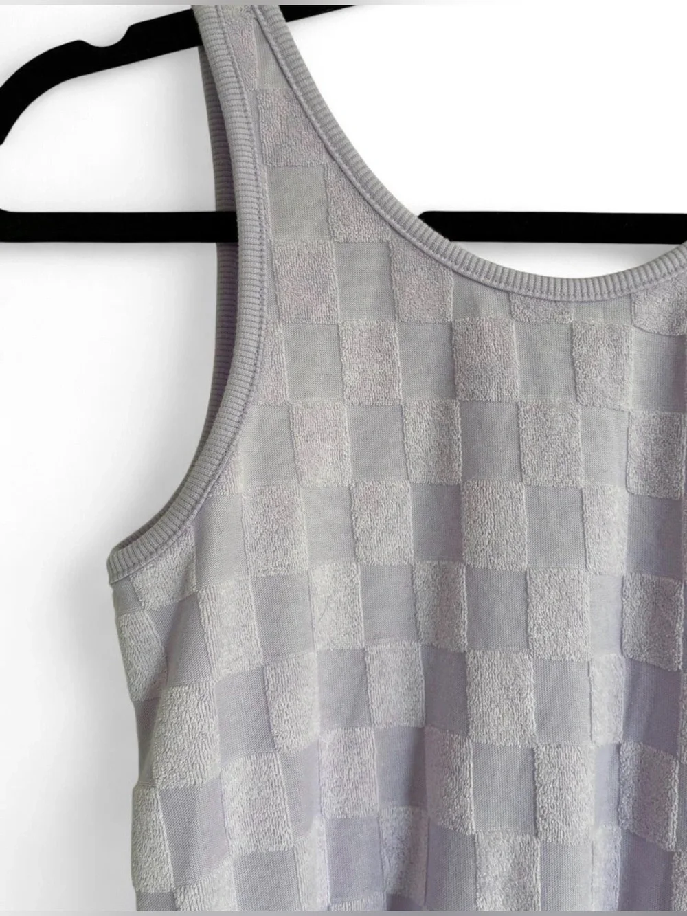 NWT Lavender Old Navy Girls Romper Checkered Large